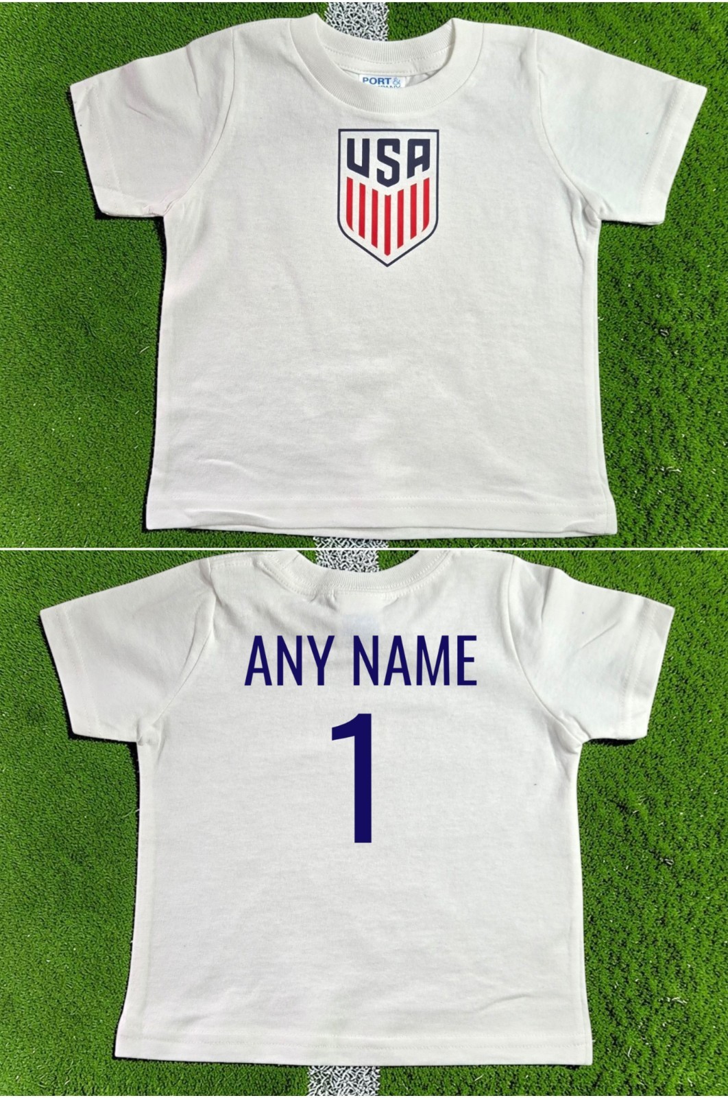 Usa Baby Toddler T-Shirt Infant Core Cotton Tee. Personalized