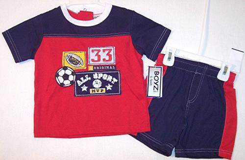 NWT Boyz by Nannette Sports Soccer Play Set Outfit, 12 Mos. $24