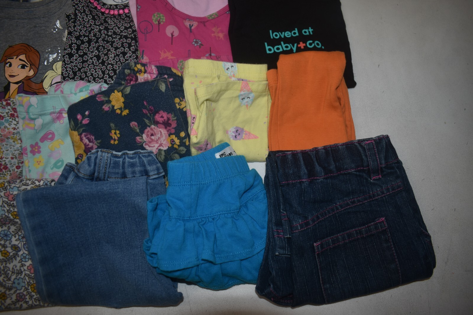 Wholesale Bulk Lot of 25 Girls Size 2T Mixed Season Tops Bottoms Shirts Pants