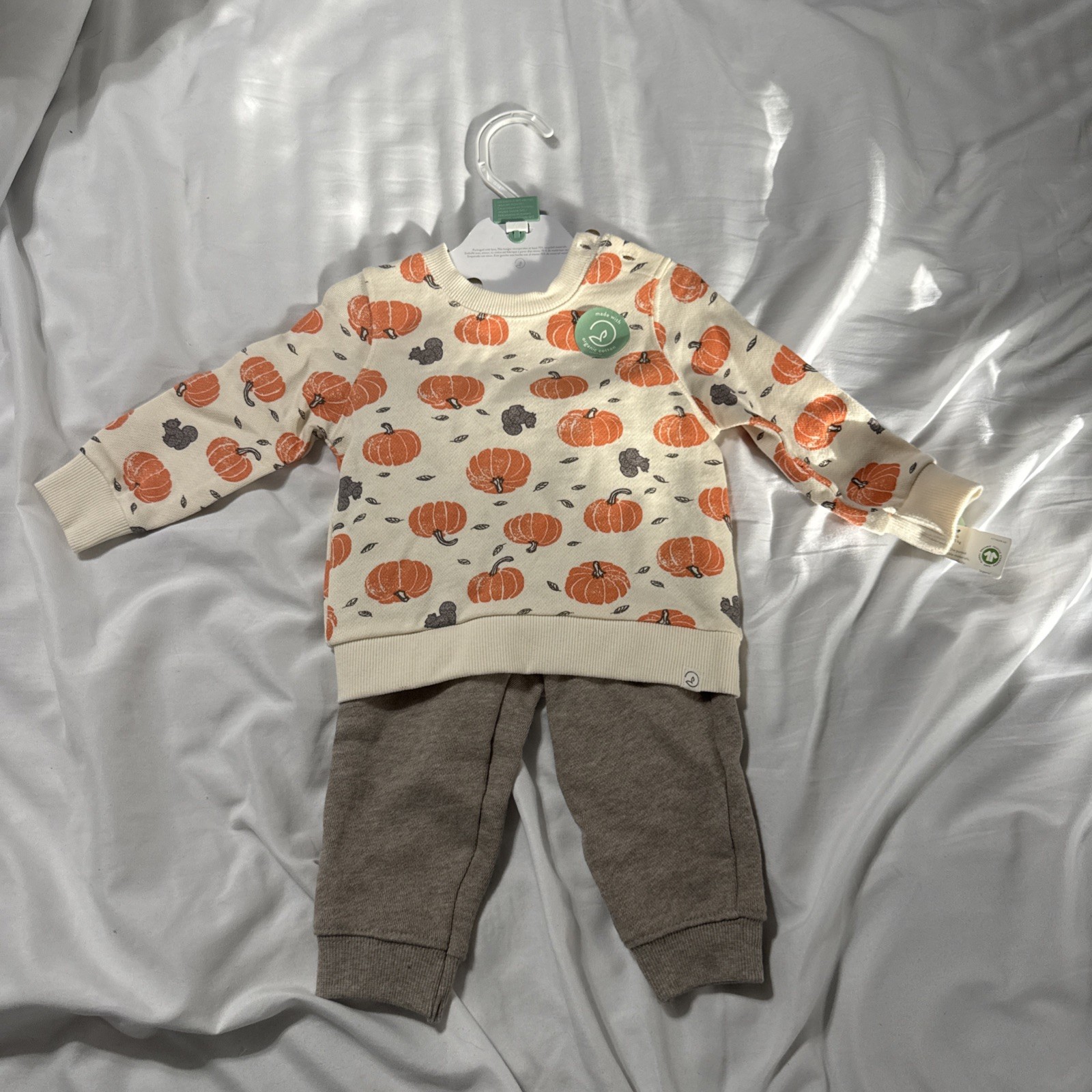Little Planet by Carter’s Baby Quilted Pumpkin Squirrel Outfit Size 9M