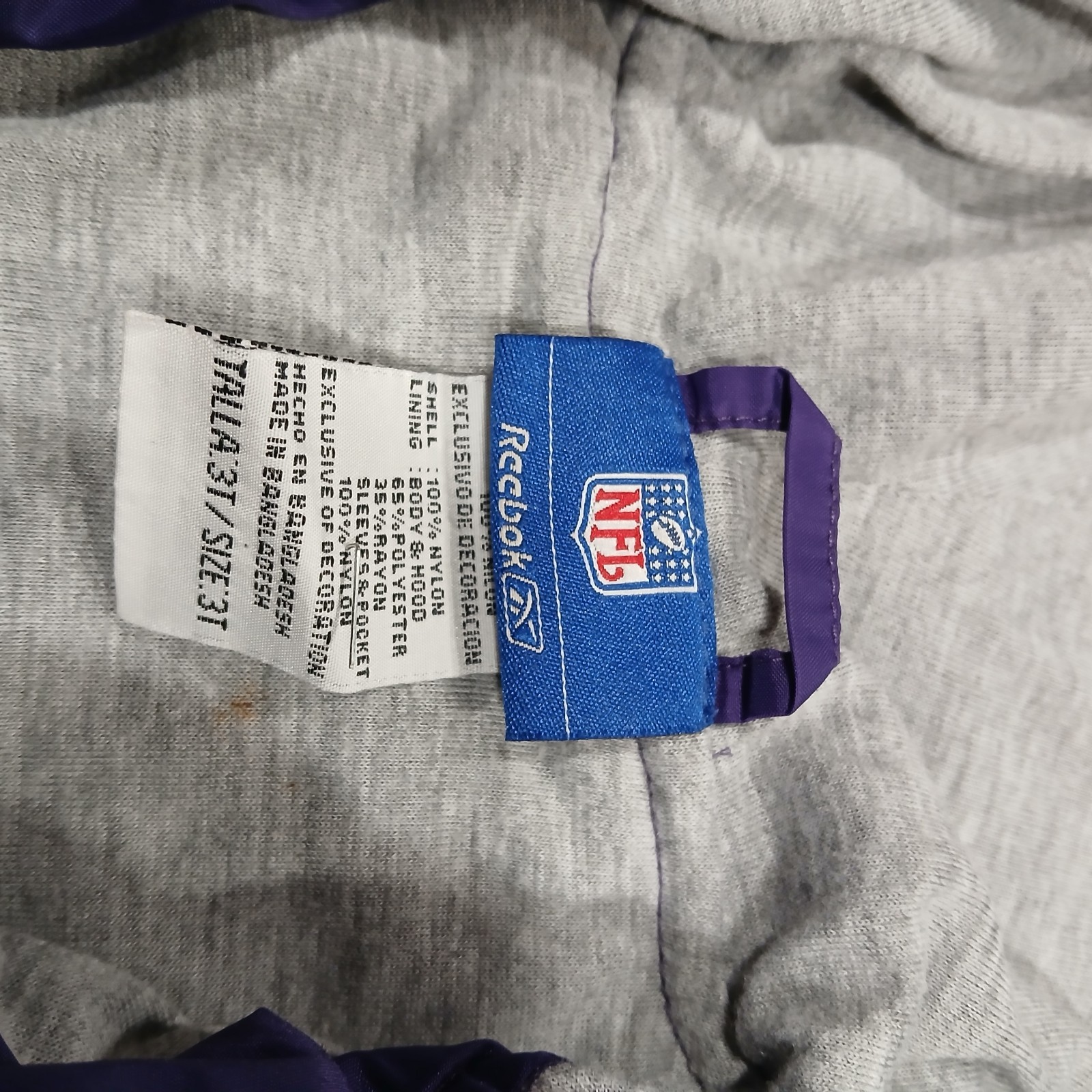 VTG Reebok NFL Baltimore Ravens Toddler Tracksuit 2pc Windbreaker Pants Set 3T