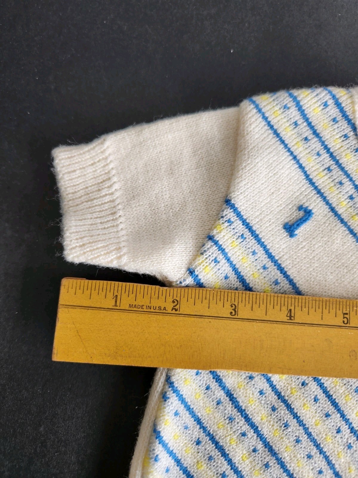Vtg NOS A Little Angel Soft Knit Two Piece Baby Outfit Sweater Diape Cover 6-9mo