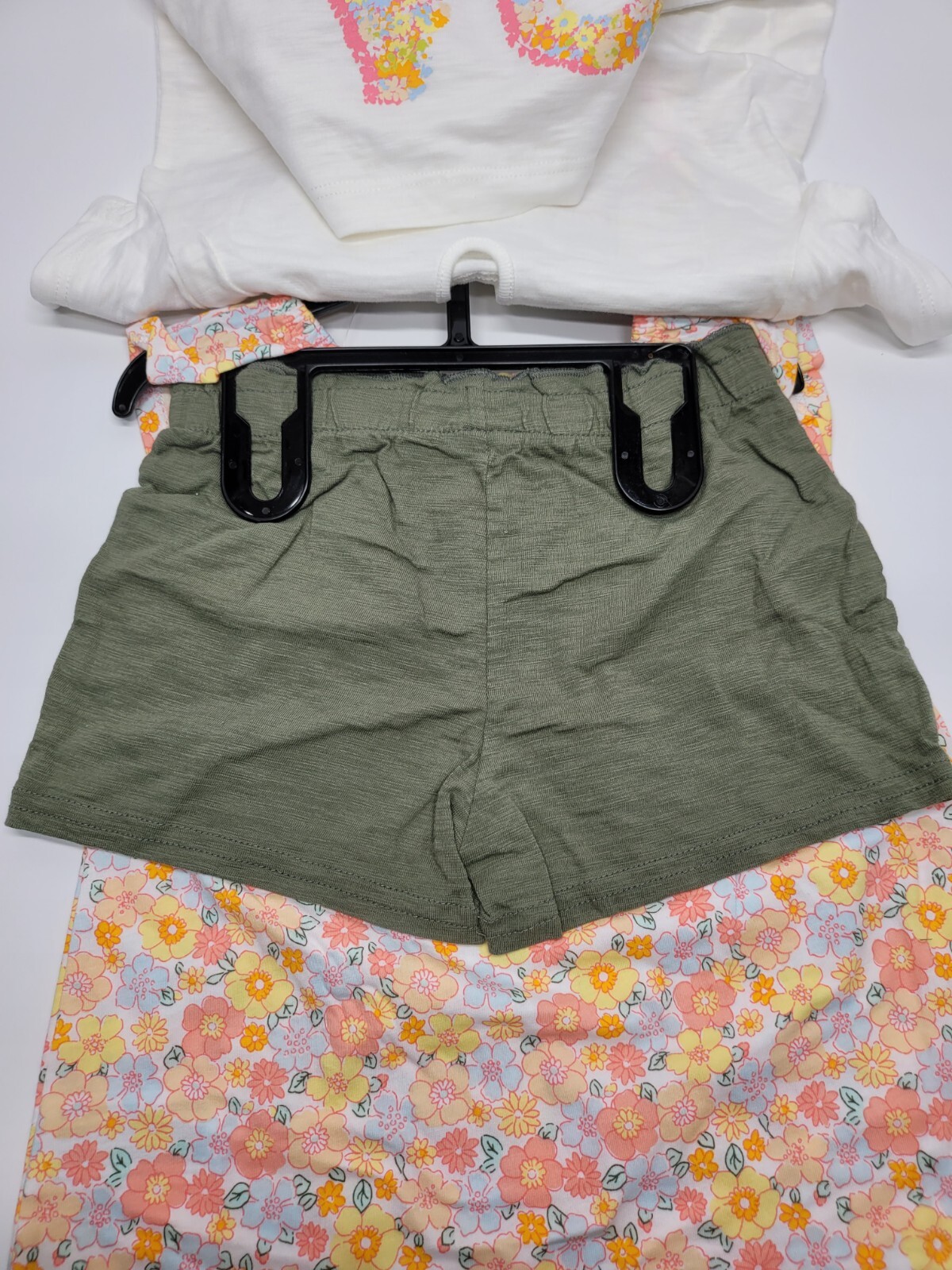 Carter’s Kids’ 3-piece Playwear Set, Love Flowers Girls Toddler