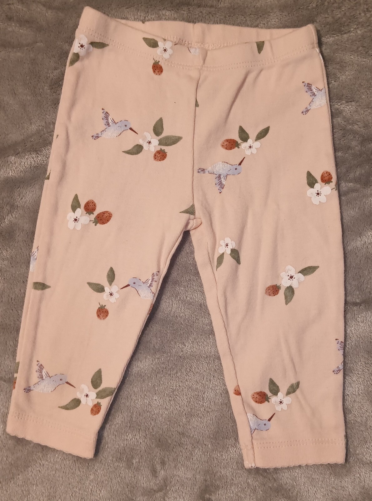 Carters Baby Girl 6-9 Month 2 Piece Set Soft Pink Hooded Jacket & Leggings