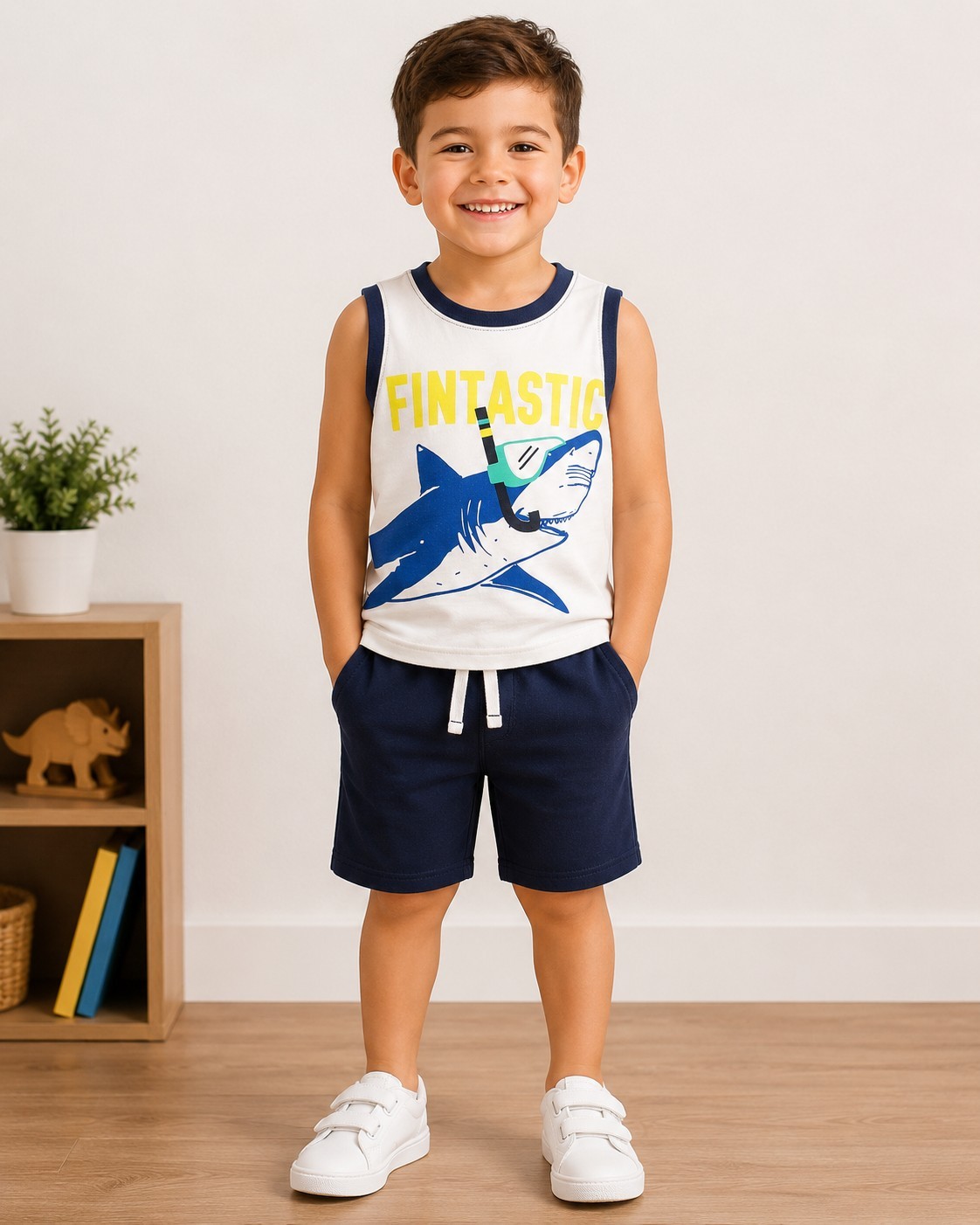 Carter’s Toddler Boys’ Shark Tank & Shorts Set 5T