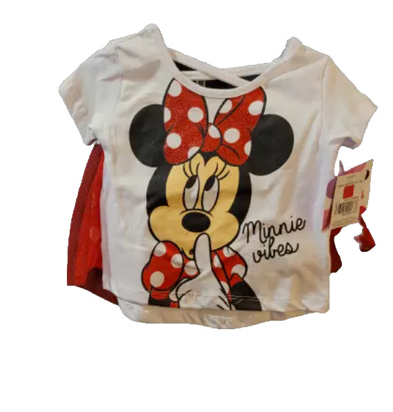 Toddler Girls Minnie Mouse 2 Pc Skirt Set New with Tags Select Your Size