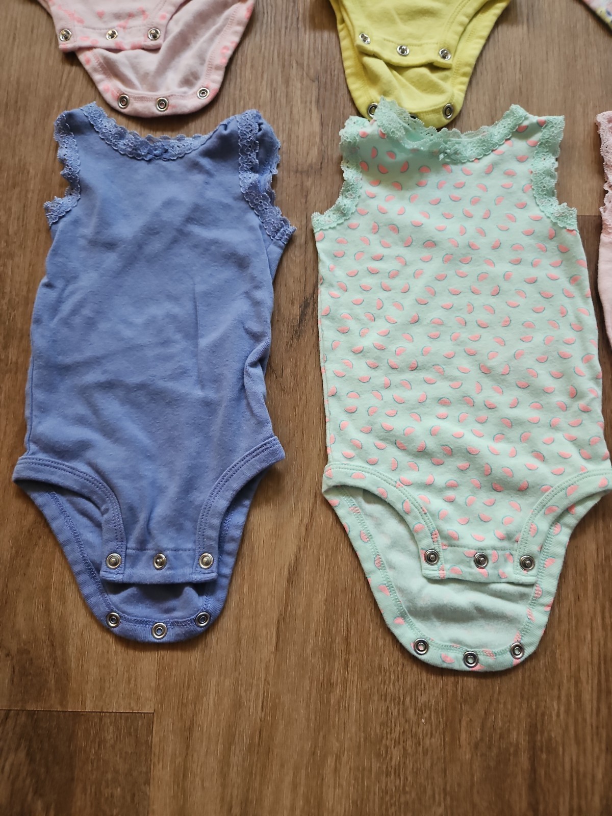 6 NEW Baby Girl Lace Oneises Size 0-3 Months