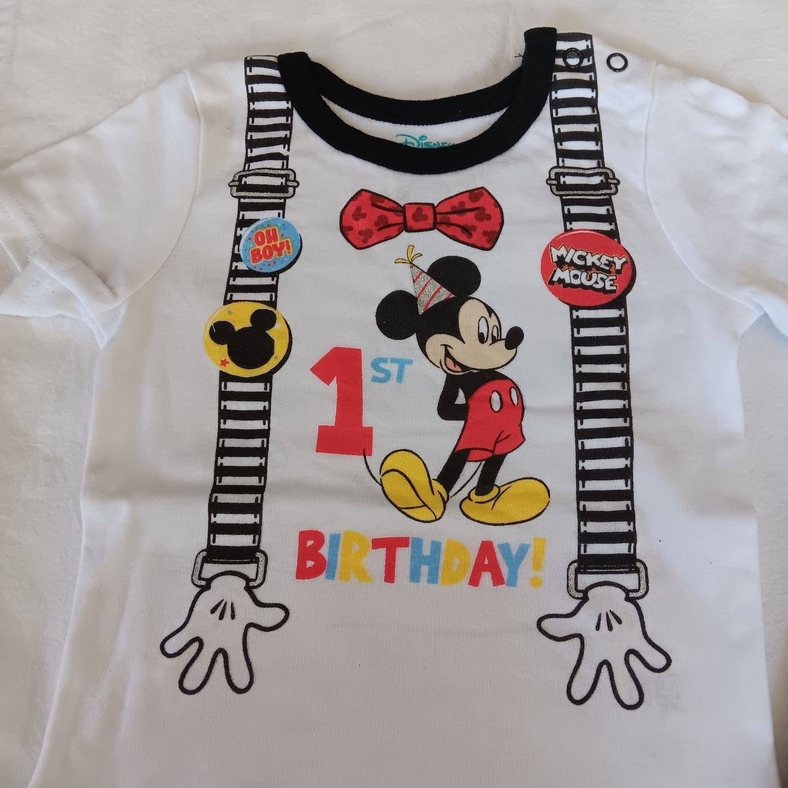 Disney Baby 1st Birthday Boy Outfit 3 Piece New in Pkg