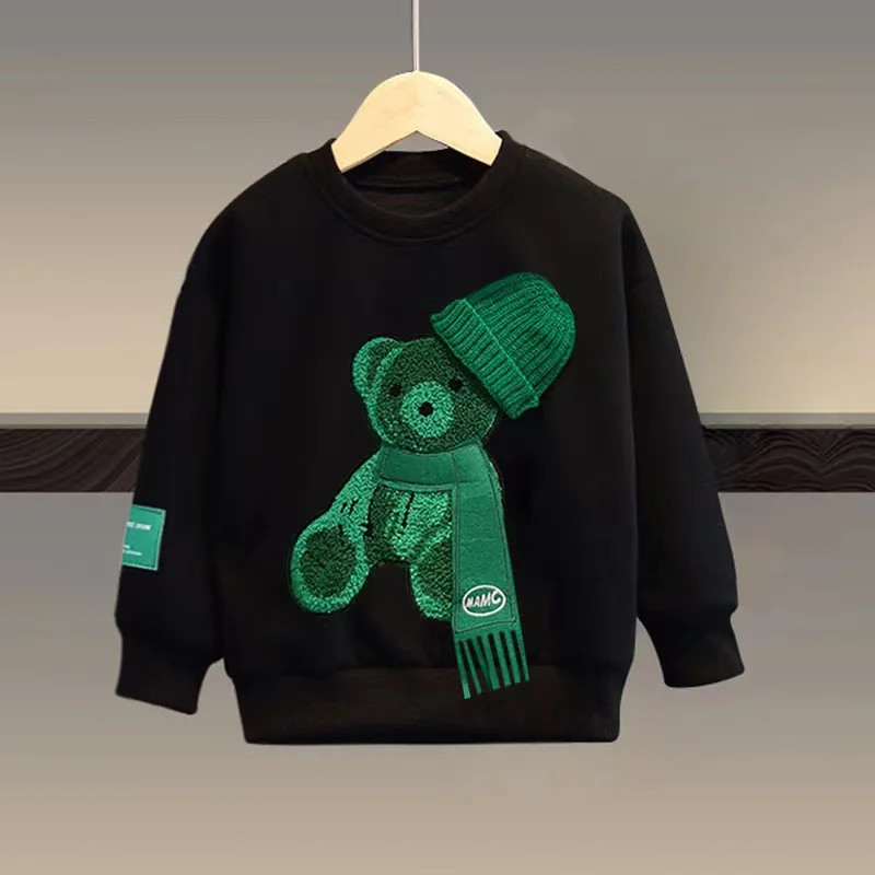 Autumn Children Boy Clothes Set Kid Girls Cartoon Printed Sweatshirts Pullover T