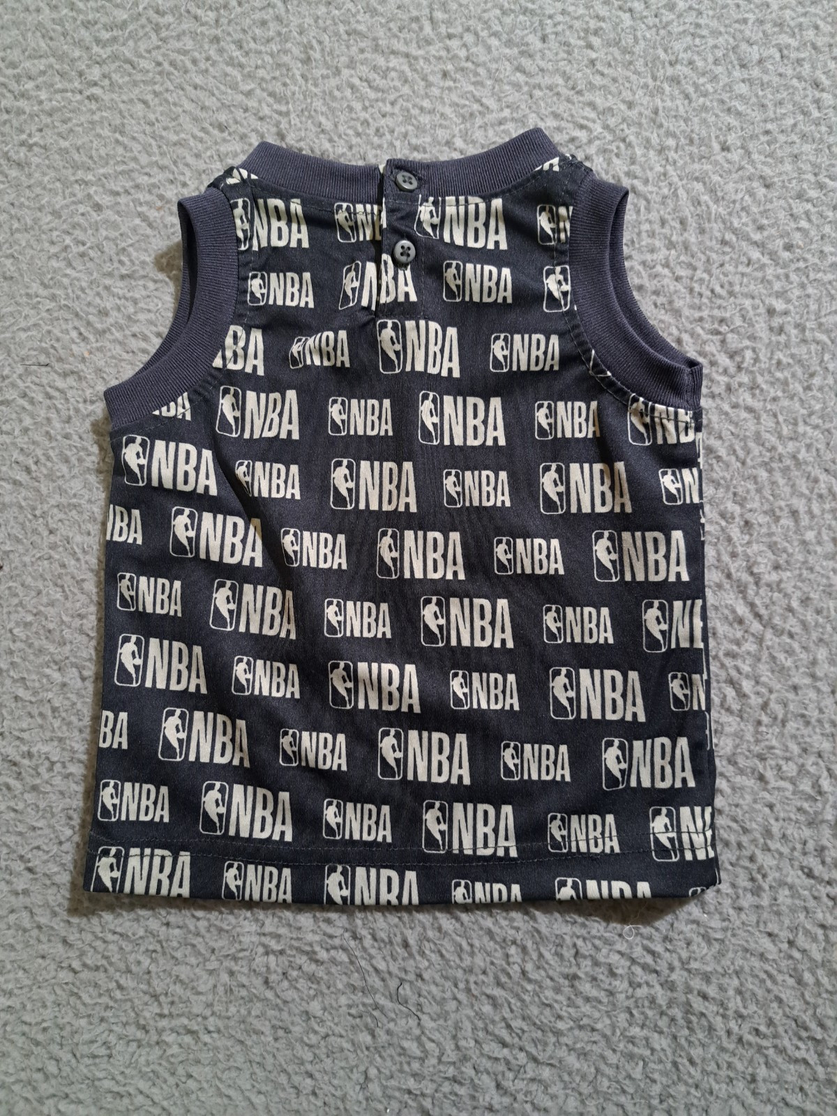 NBA Basketball Gray Infant Boys Sleeveless Tank Top & Shorts Set / Size 6-9M