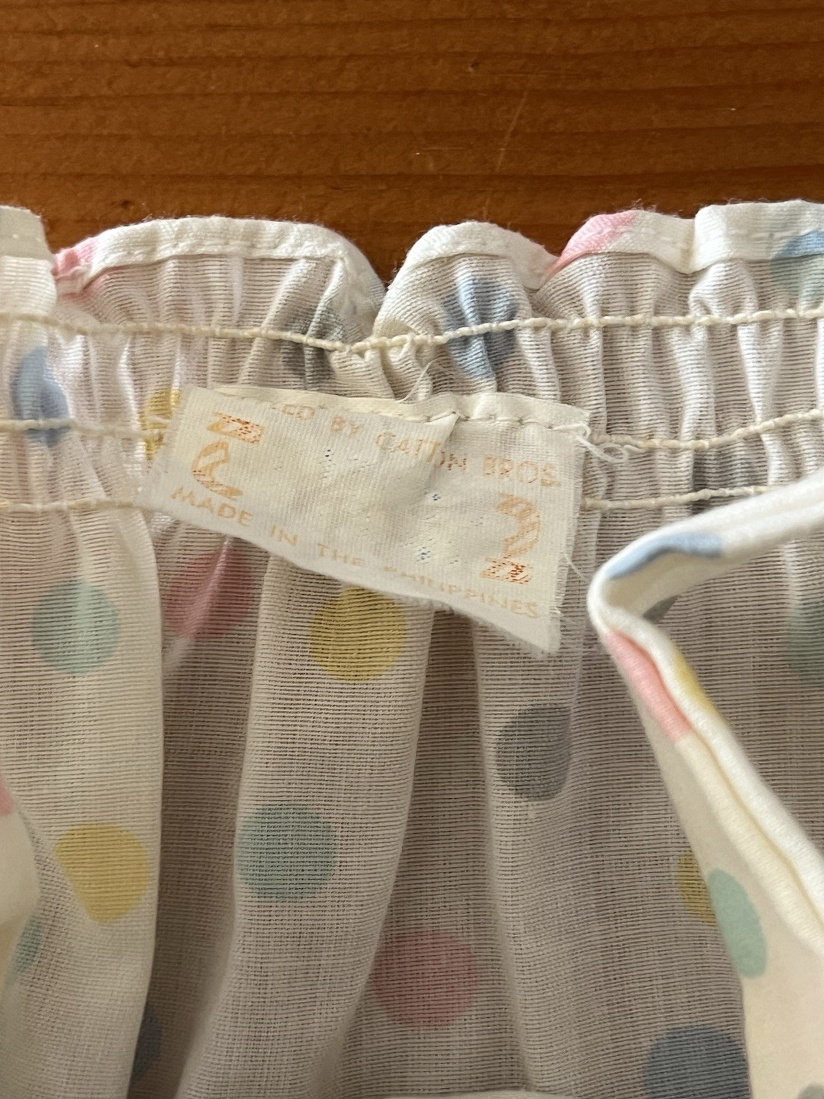 Vintage Baby Girls 3 Piece Lace Trimmed Polka Dot Outfit With Hat And Bloomers