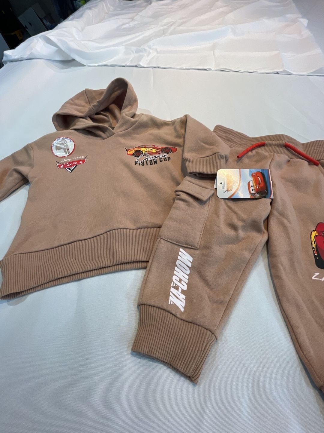 Disney Pixar Cars Lightning McQueen Boy 2-Piece Hoodie and Jogger Set 12mo