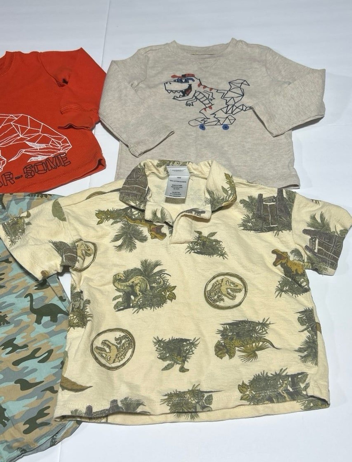 Baby Boy 18 Months Dinosaur Shirt Bundle – 6-Piece Variety Set