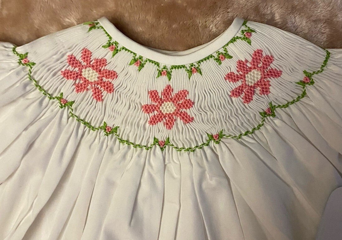 Girls NWT Remember Nguyen Smocked Pants Set Dress Shirt Free Bow 3 Months