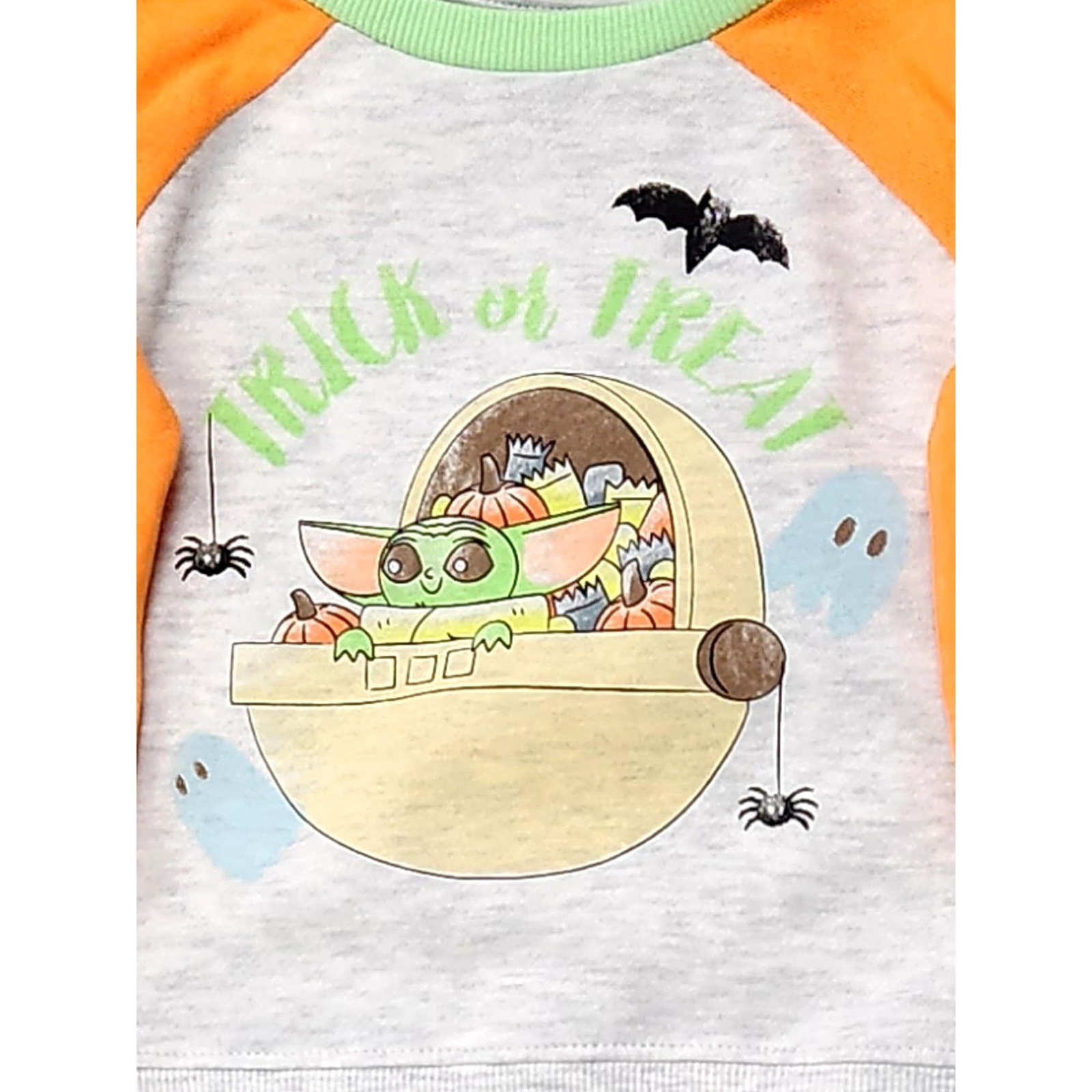 Toddler Boys’ Lucasfilm Halloween Baby Yoda Fleece Top and Bottom Set 18M