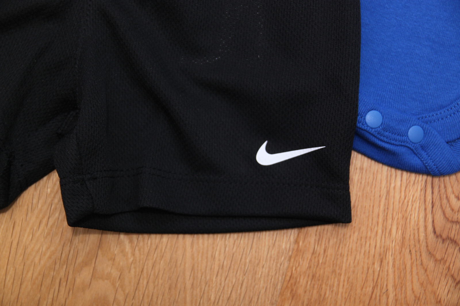 Nike Baby Boy 2 Piece Bodysuit & Shorts Set ~ Blue, Black, Red & White ~