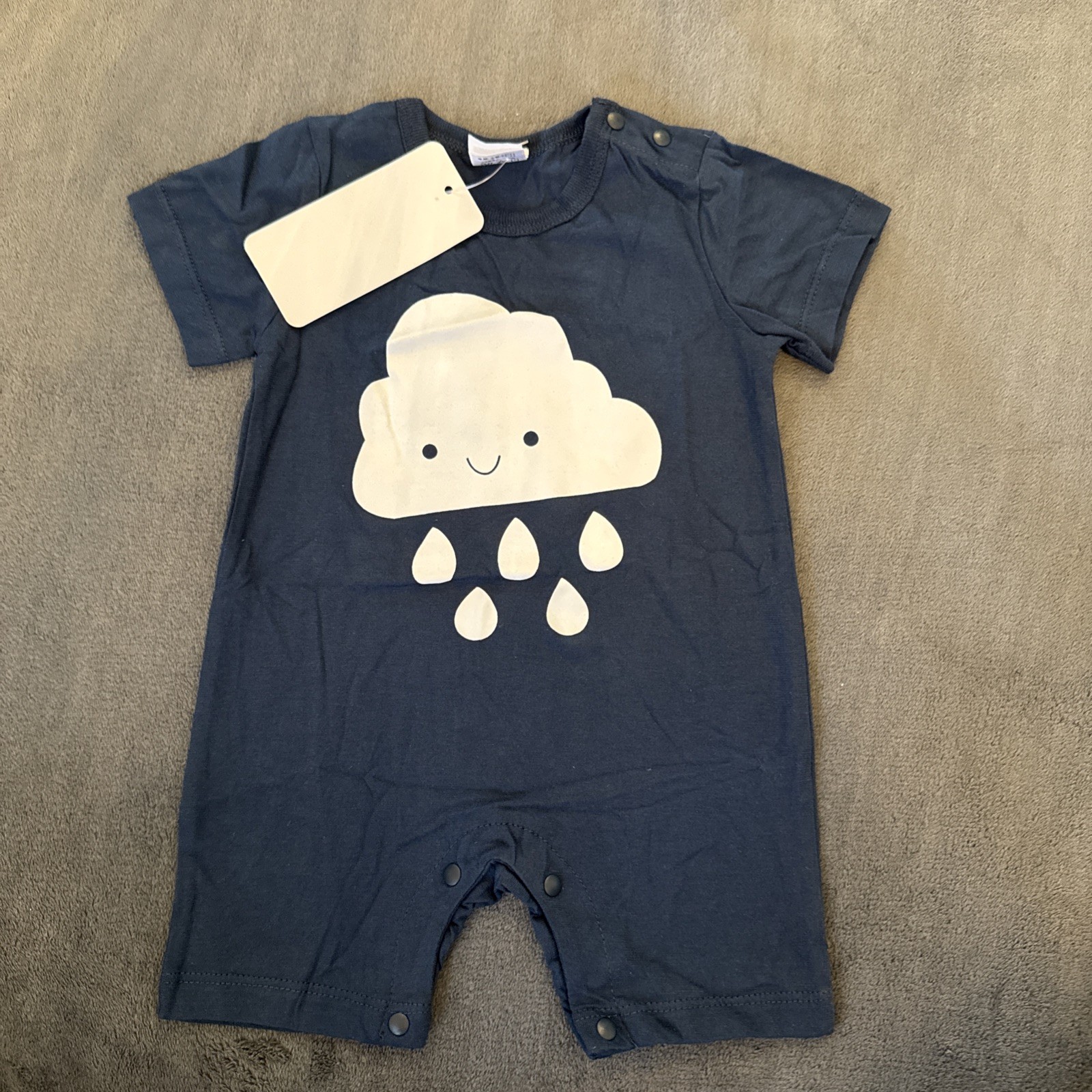 Toddler One Piece Outfit Navy Blue Cloud Size 3-6 months