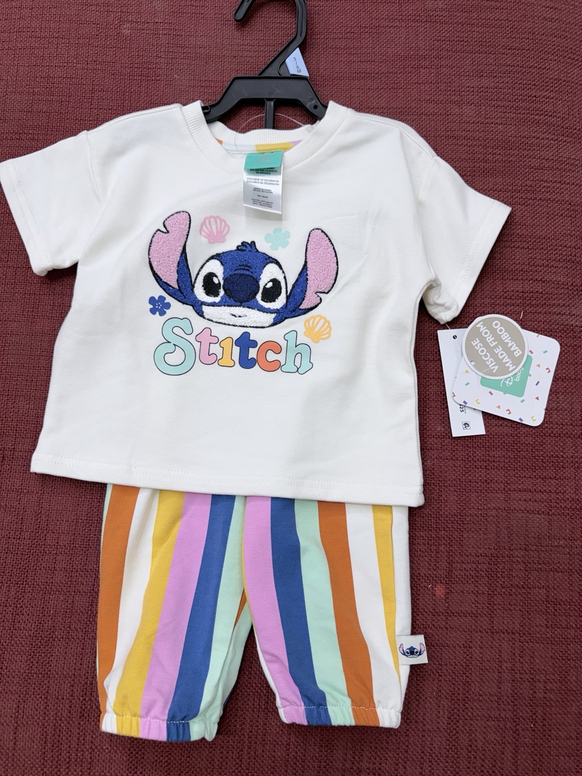 Lilo And Stitch Baby Girl Pant Set Size 3/6m