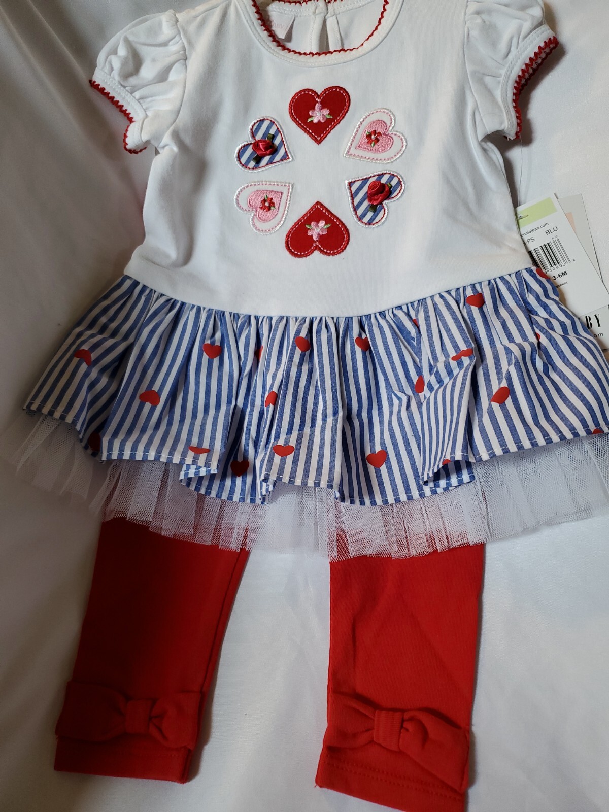 BONNIE BABY 2PC VALENTINES SET 3-6months New with Tags