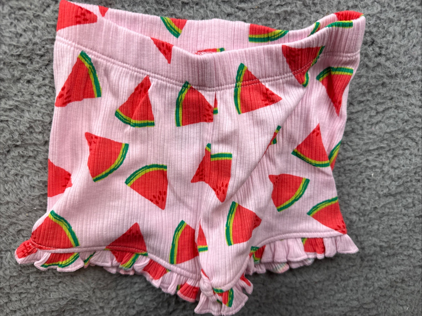 Cat & Jack Baby Girls 18 Months Pink Watermelon Print Tank Top & Shorts Set