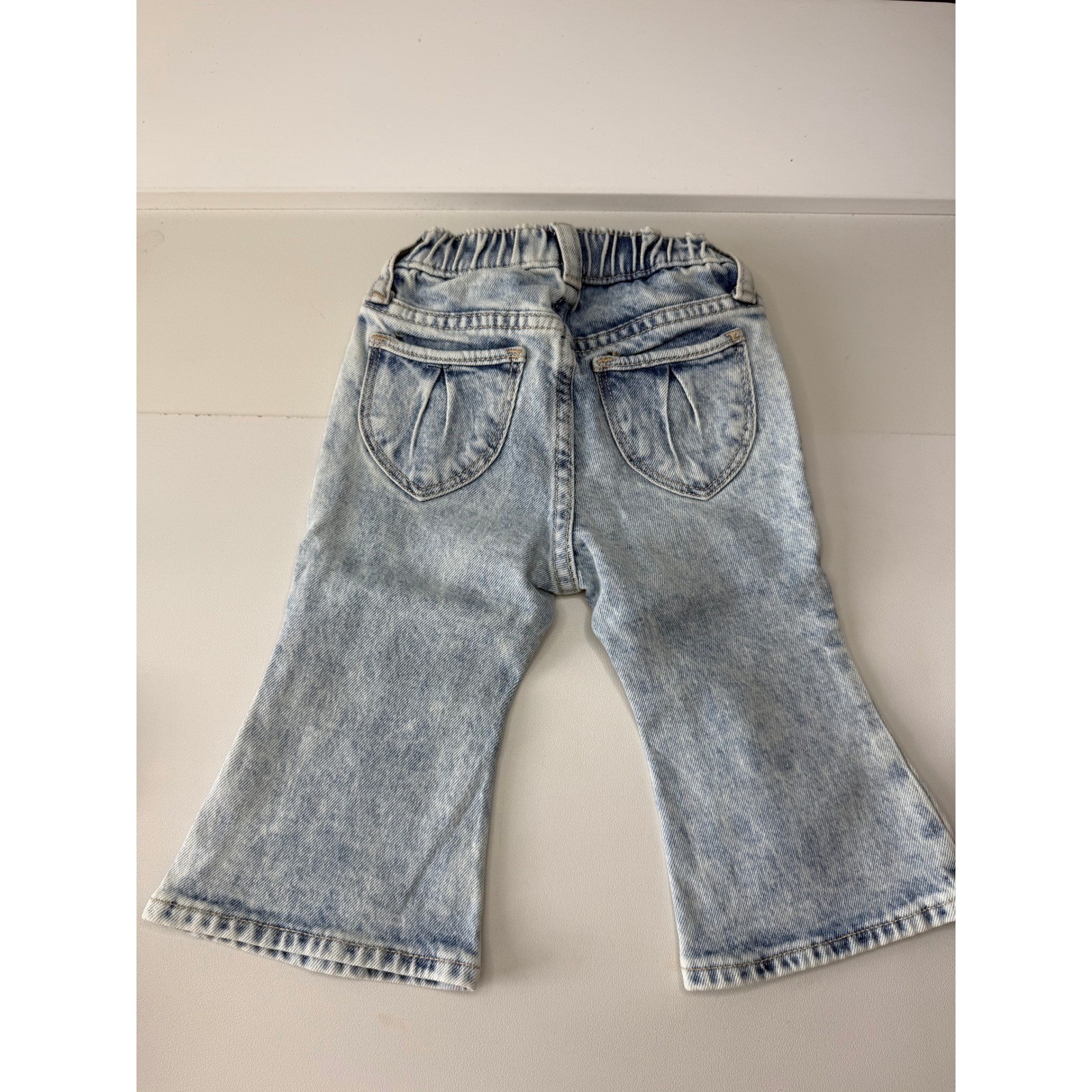 Baby Gap Lot of 2 Floral Pant Set /Heart Pocket Flare Jeans 6-12 Months NEW