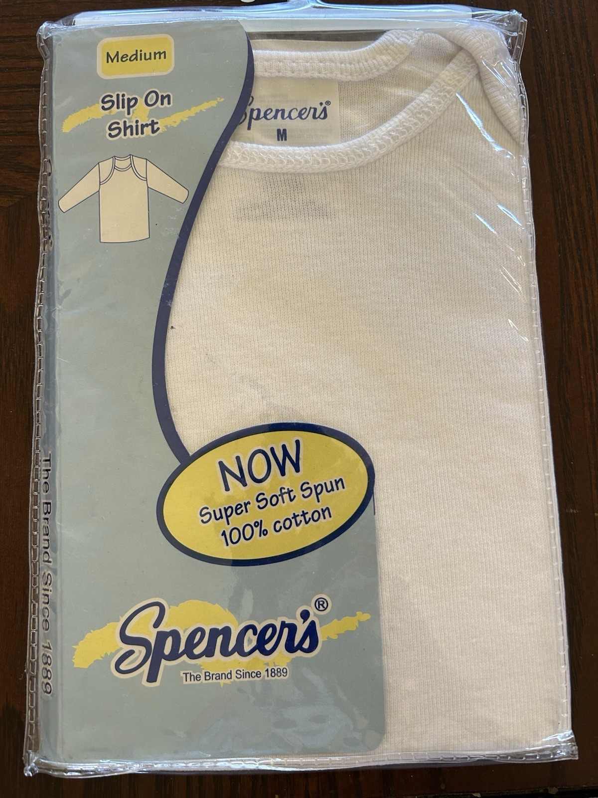Vintage New/Sealed Spencers Baby 1 Piece Slip On Shirt Unisex NOS Medium M 19-26