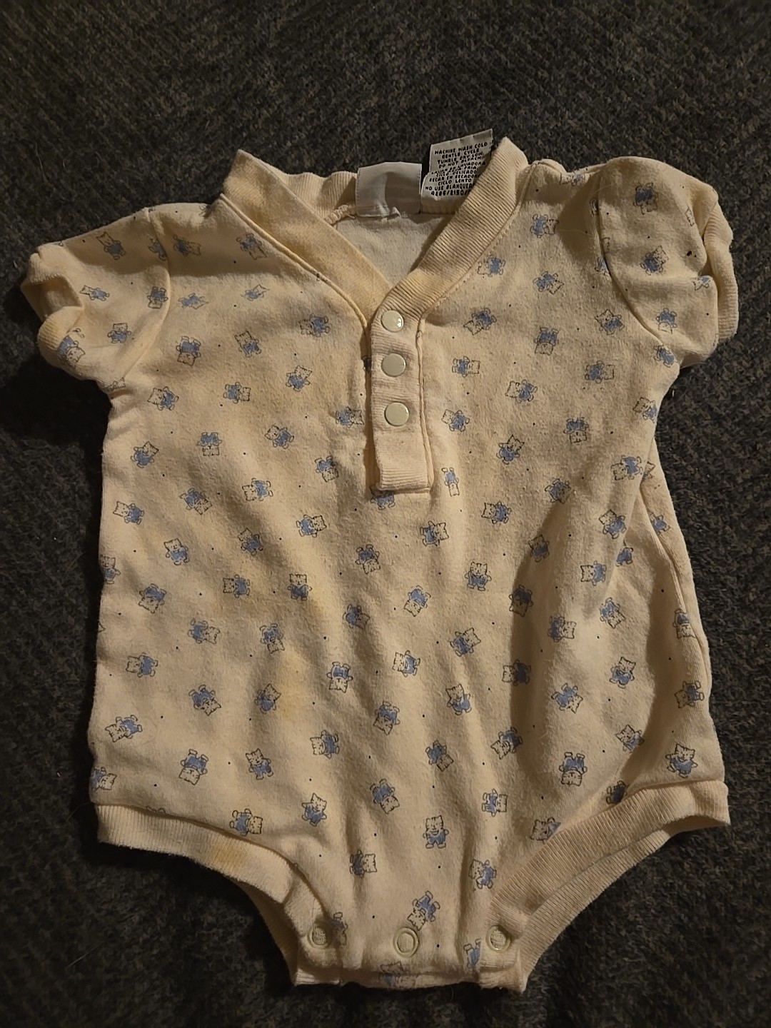 Basic Editions Vintage Cat Baby One-piece Bundle 0-3 Months
