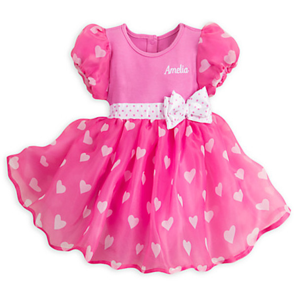 NWT Disney Store Minnie Mouse Pink Baby Costume & Ears SET 0 3 6 9 12 18 M