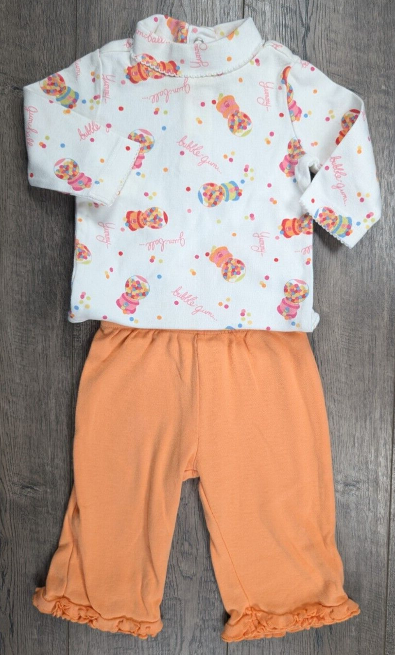 Baby Girl Clothes Vintage Gymboree 3-6 Month 2pc Bubble Fun Outfit