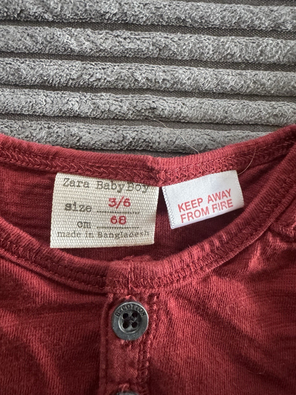 Zara Baby Boy Shirt With Vintage The children’s Place Jeans Size 3-6m