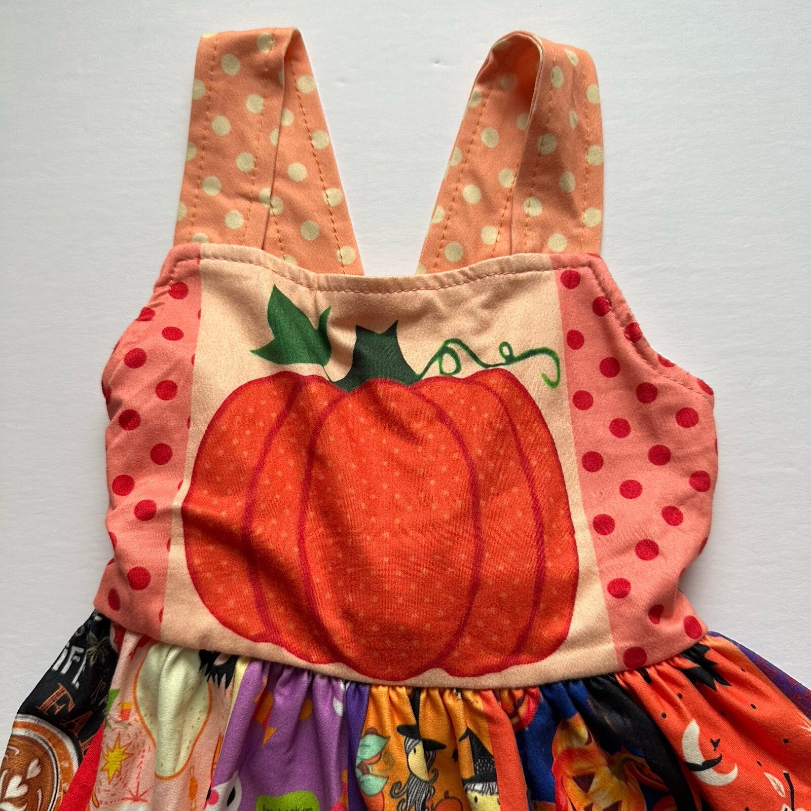 Adorable Halloween Thanksgiving Pumpkin Girls 12-18 Months Toddler Twirl Dress