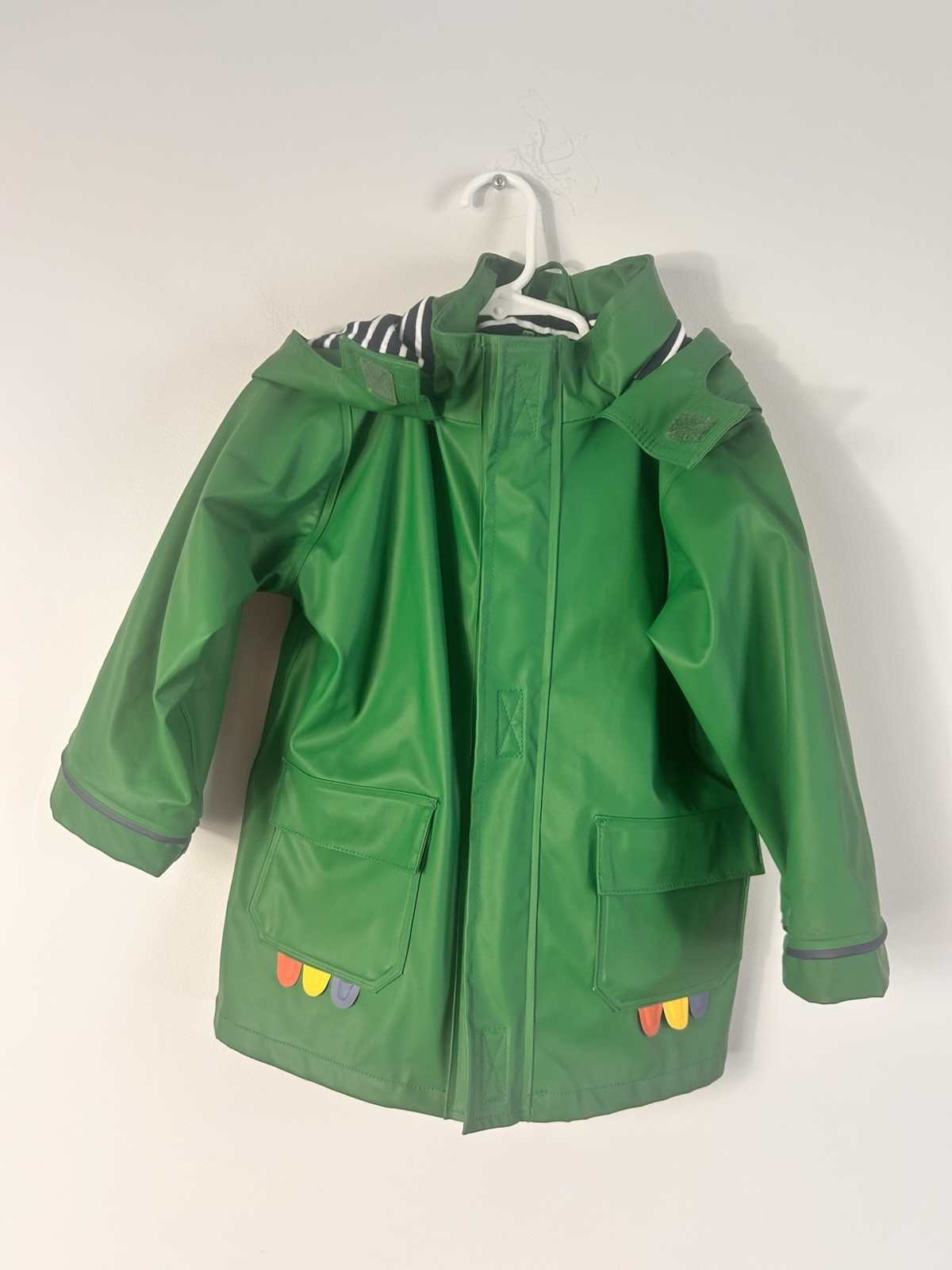 JoJo Maman Bebe Dinosaur Jacket 4-5 Years Rain Lined Hooded