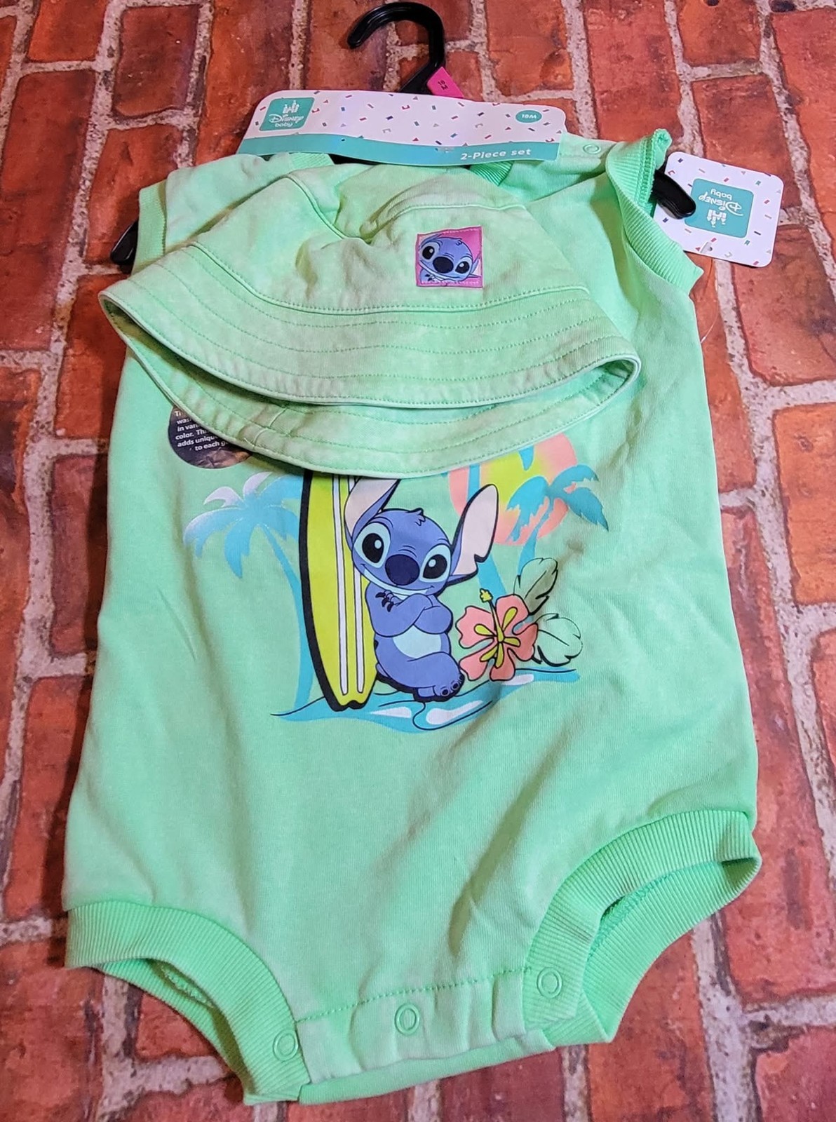Disney Lilo & Stitch Top & Hat Sz 18 Months New Summer Set