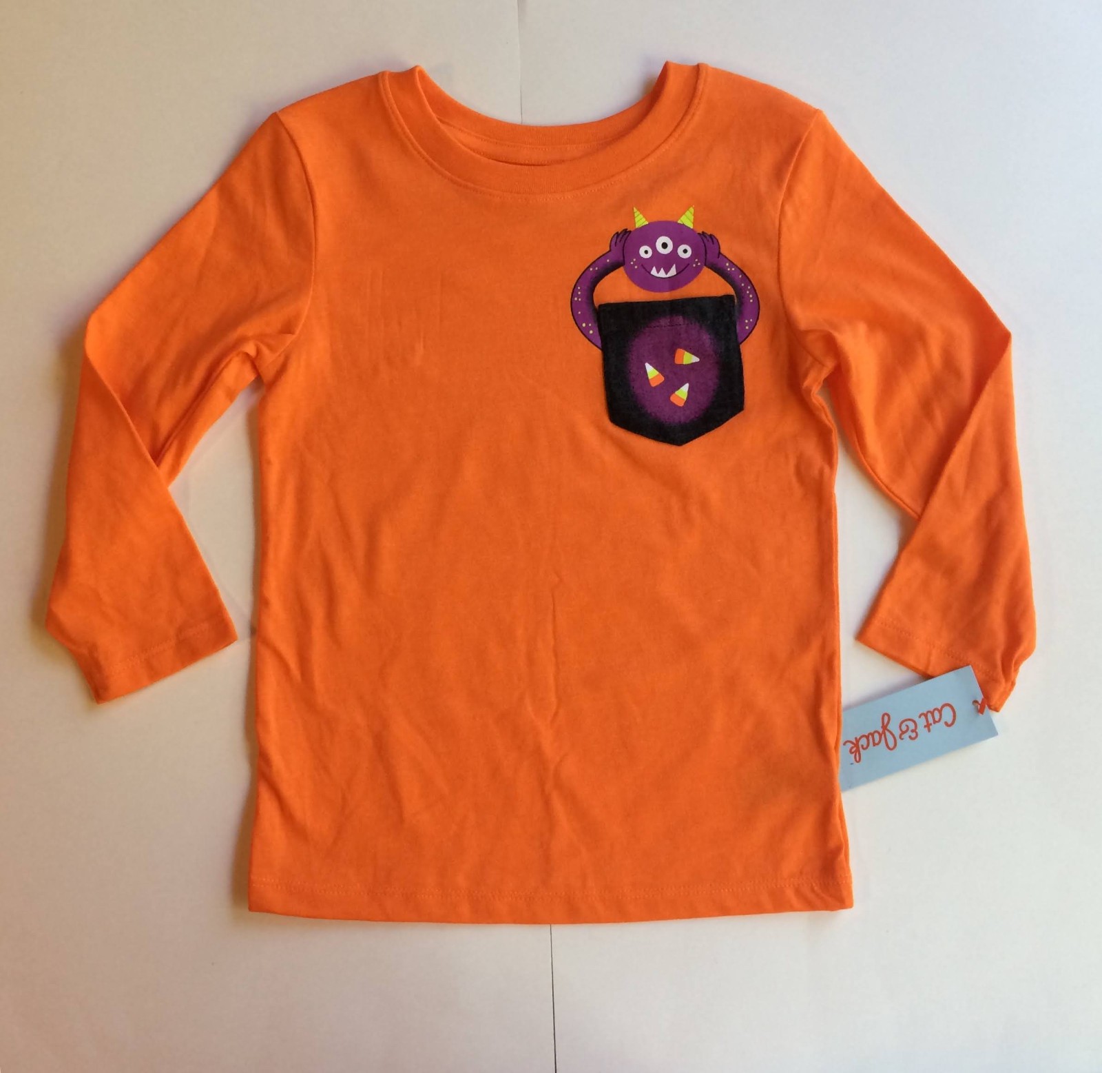 New Halloween Shirt Joggers 4T Outfit Purple Monster Orange Top Black Pants