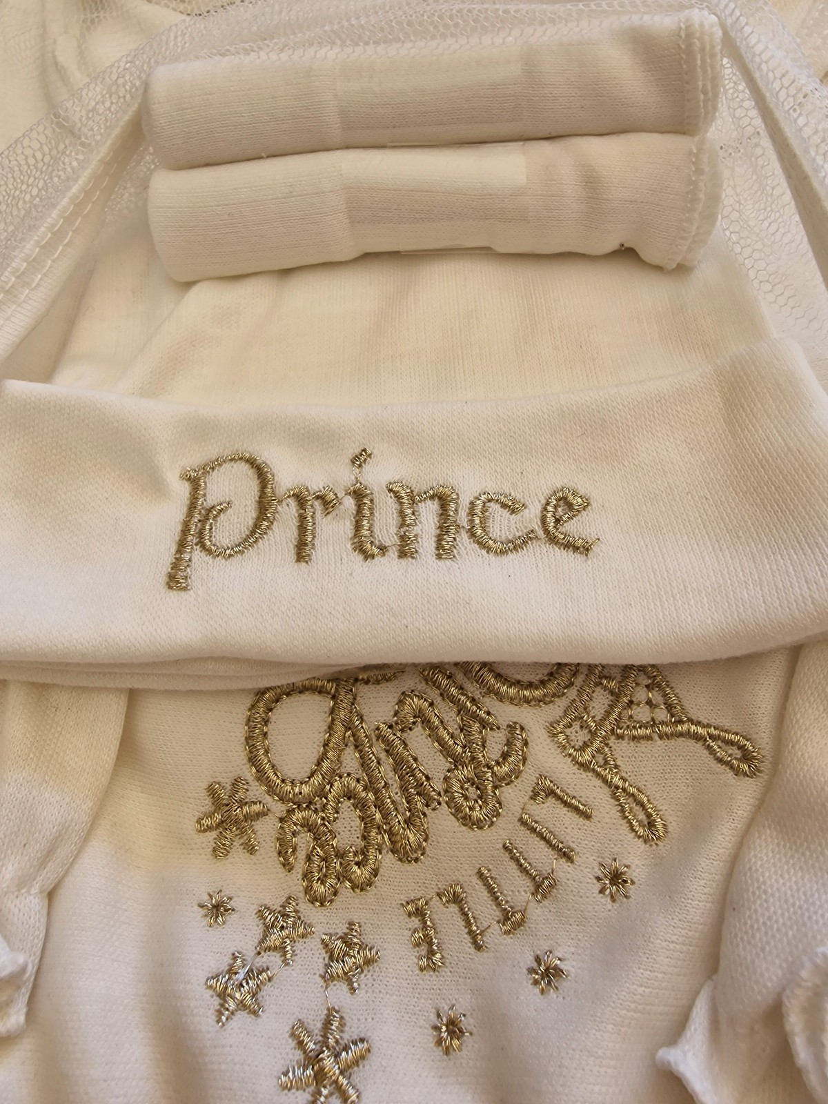 Newborn Baby Boy 11-Piece Gift Set Lilsoft Little Prince White Gold Starter BNIB