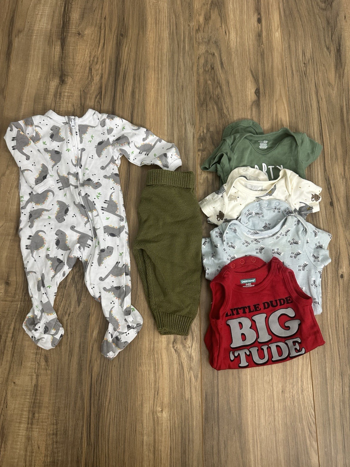 Lot Of 6 Baby Boy Clothes Size 0-3 Months Mixed Styles And Brands