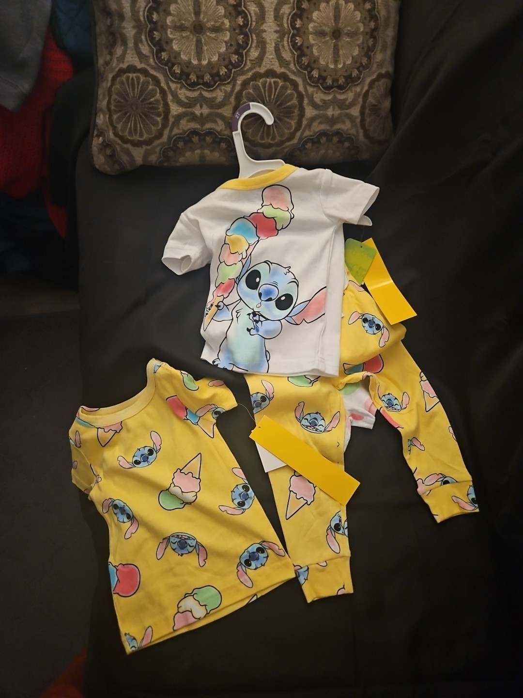 2 Disney Stitch Complete Outfits Nwt 18 Months Stitch Interchangable Outfits