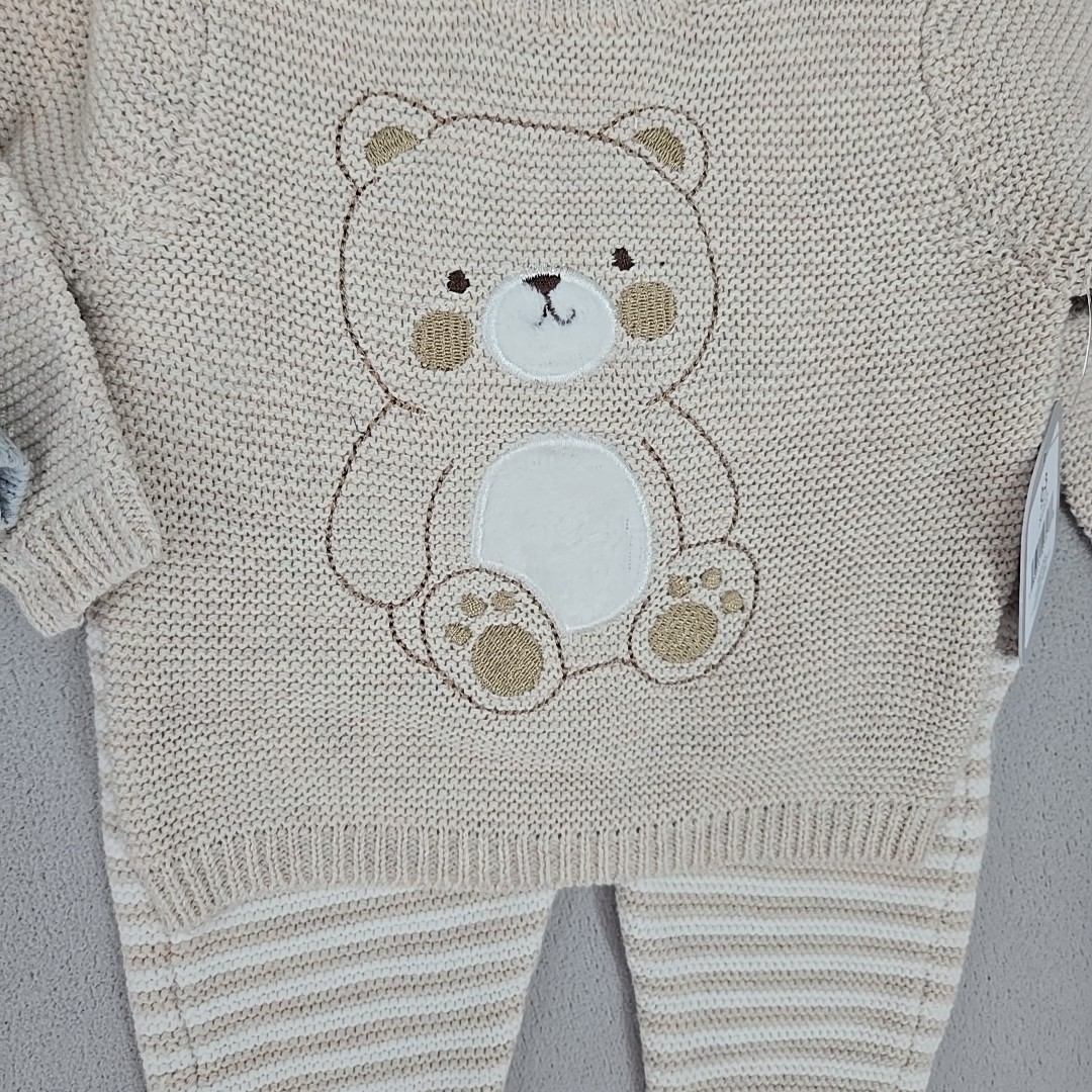 Rene Rofe Newborn Boys Critter Sweater & Pants | 2 Sets | 0-3 Months Tiger Bear