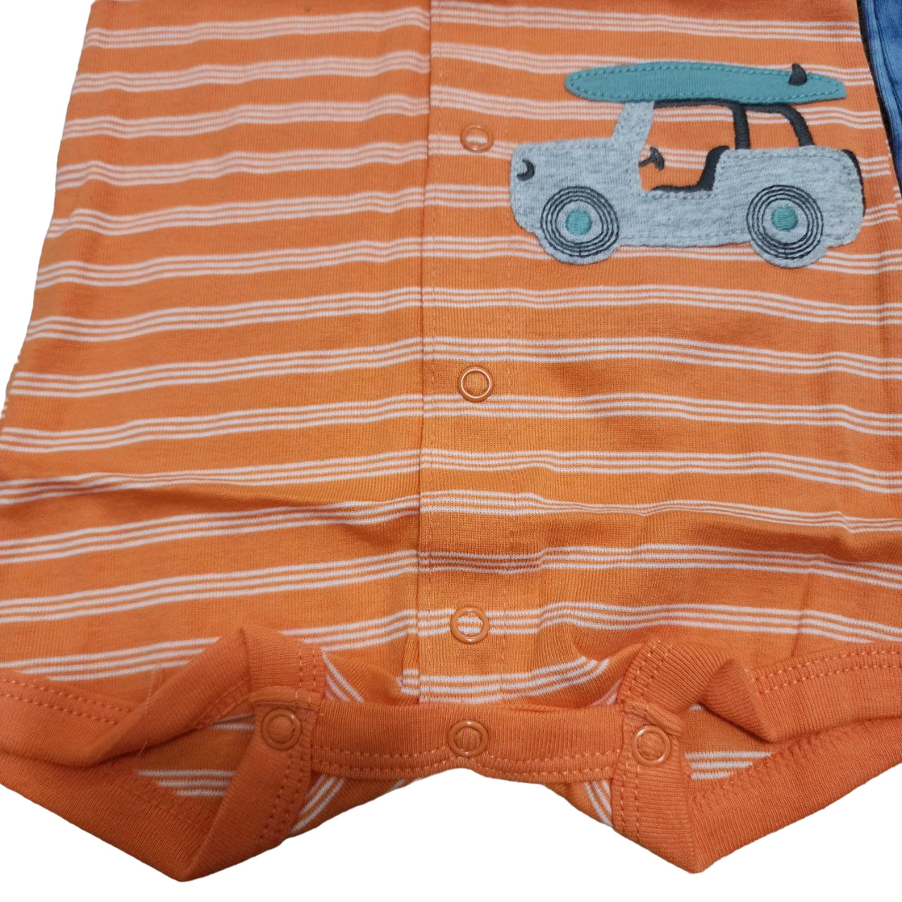 Child of Mine Carter’s Sleeveless Crab Surfer Car Romper 3-6, 6-9, 18, 24 Months