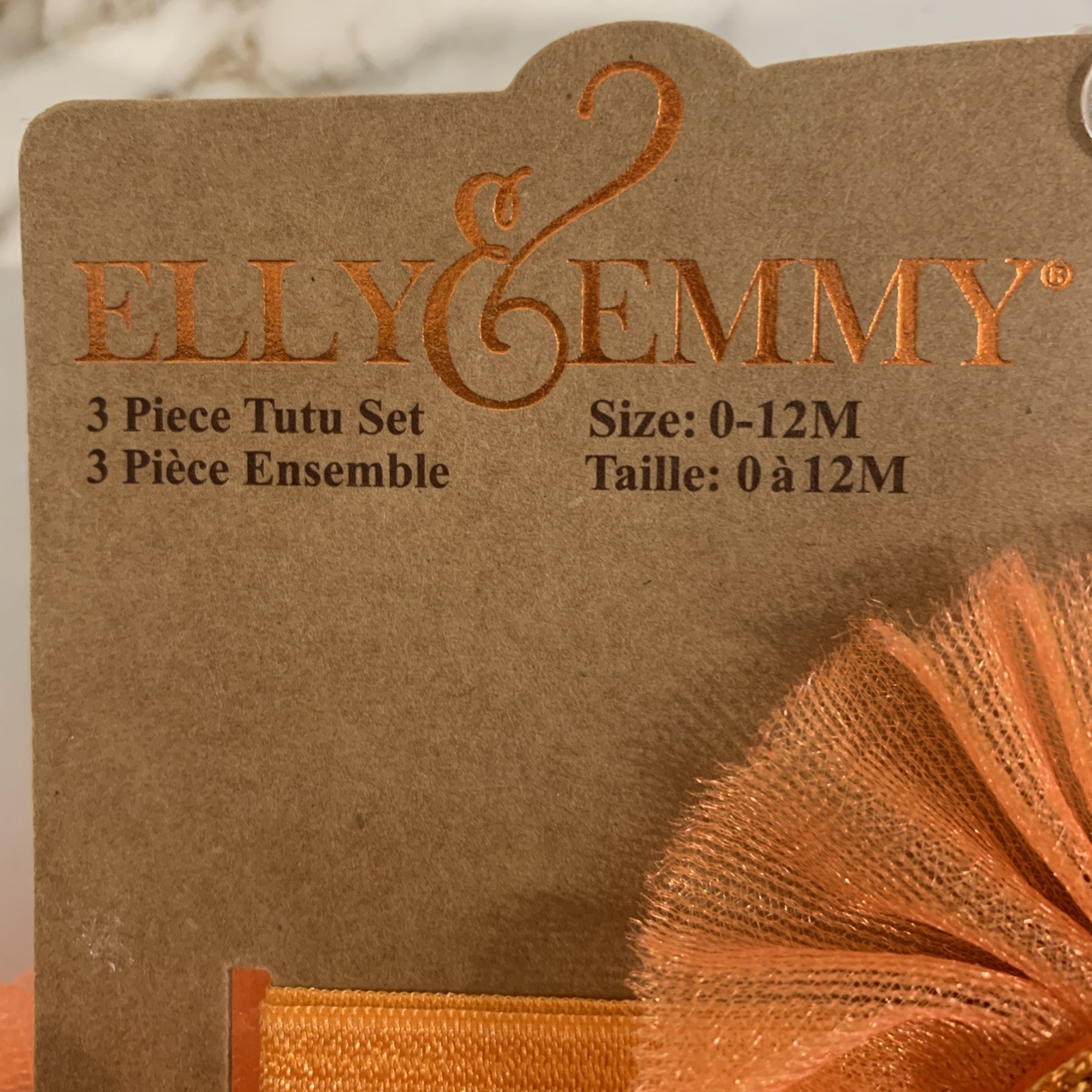 ELLY&EMMY 3 PC TUTU SET Fall 0-12 M Headband, TUTU, Booties Photo OP Baby New