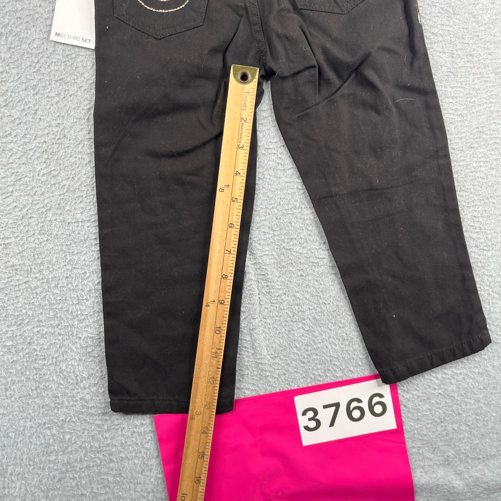 True Reliogion Kids 2 Piece 3T long Sleeve Button Up Black Pants New NWT