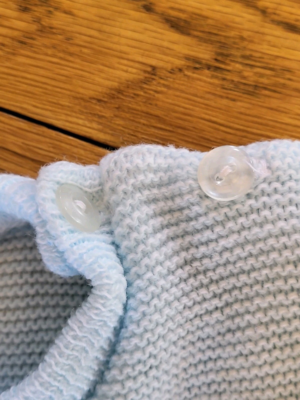 Starting Out Blue Acrylic Snapsuit 0-3 Mos