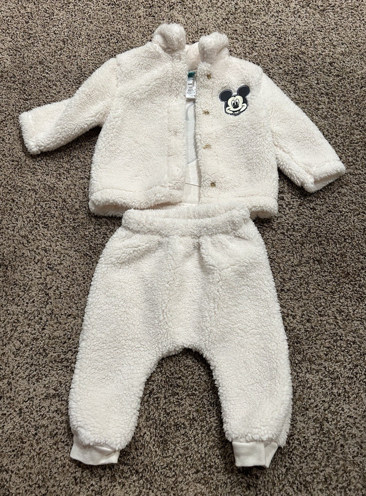 Disney Mickey Mouse fleece jacket and pants set