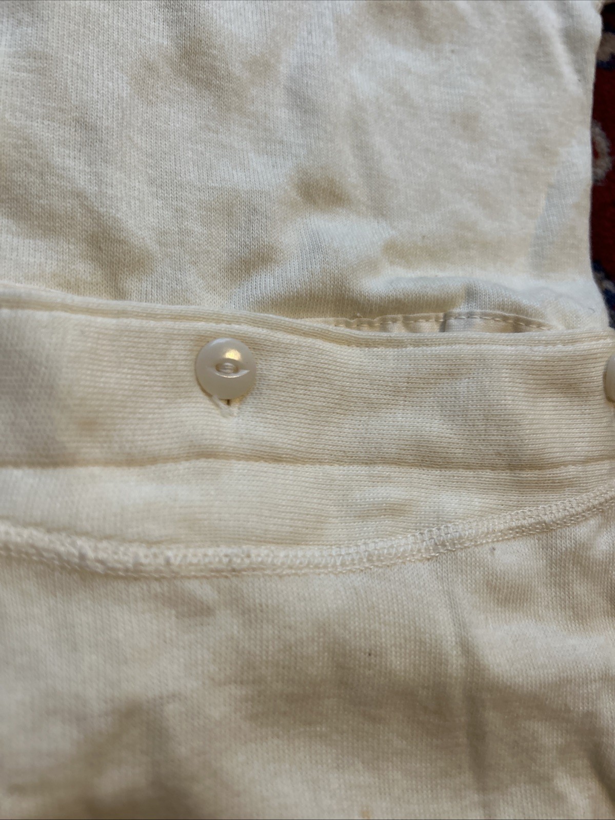 Vintage Baby Outfit Romper Beige Shirt And Bloomers Buttons New 12 Months