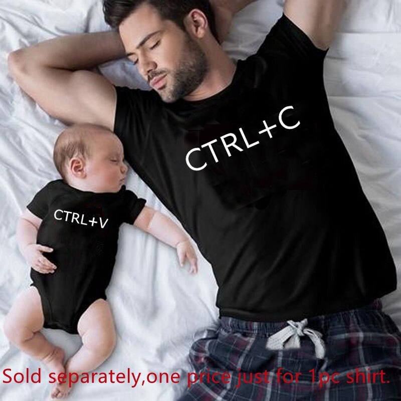 Family Matching Clothes Funny Cotton Family Look Shirt Father’s Day Gift