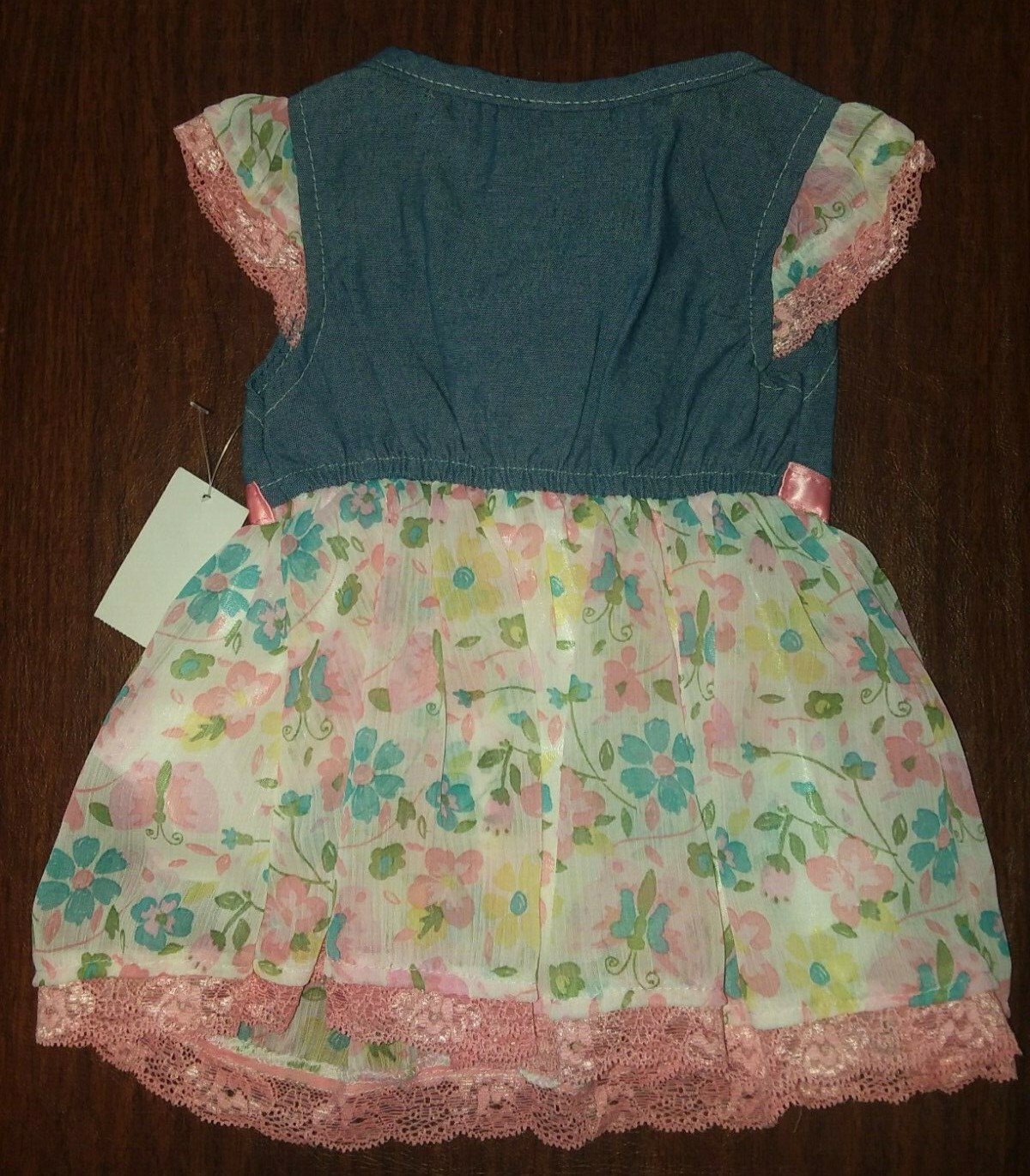 DDG Darlings Infant Toddler Girls Two Piece dress shirt leggings 12 month
