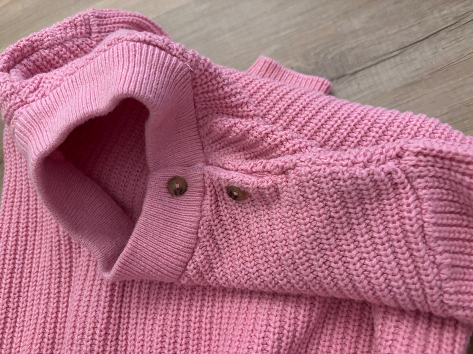 H&M 2 Piece Knit Set Pink 4T Kids Toddler Ribbed Sweater Drawstring Jogger Pants
