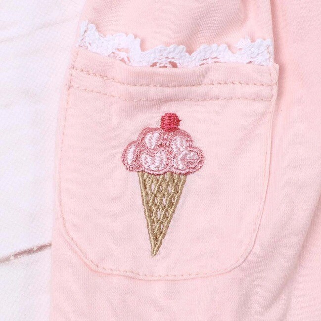 NEW Boutique Girls Pink Ice Cream Tunic & Shorts Outfit Set
