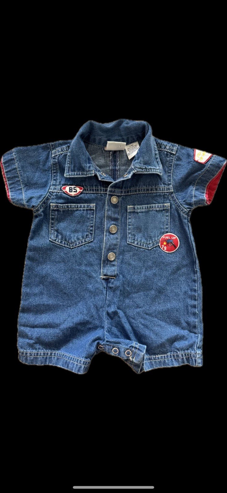 Vintage Faded Glory Mechanic Baby Outfit