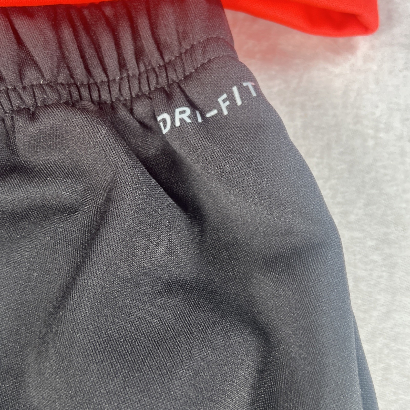 Nike: Hoodie/Long Sleeve Shirt & Sweat Pants Outfit Black Grey Orange 12 Months